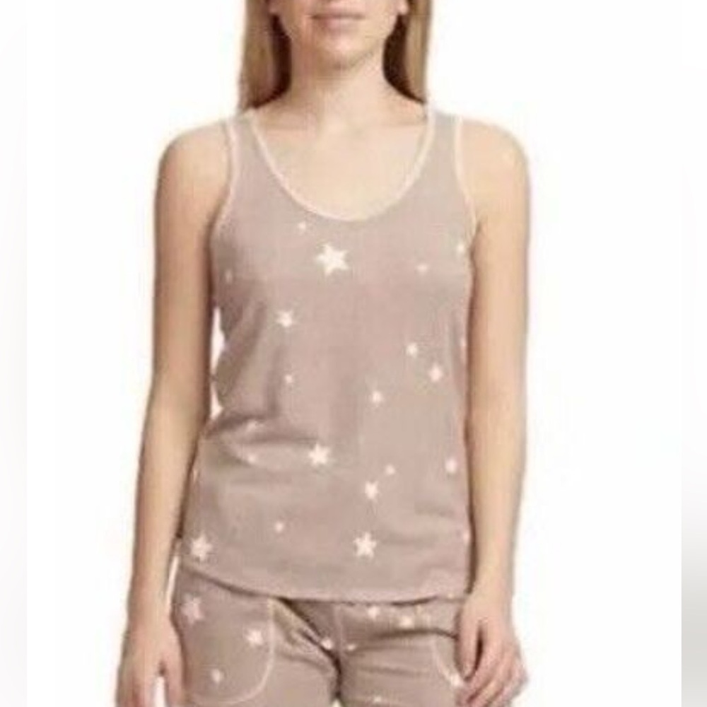 Karen Neuburger Pajama Top Stars Cozy Loungewear L